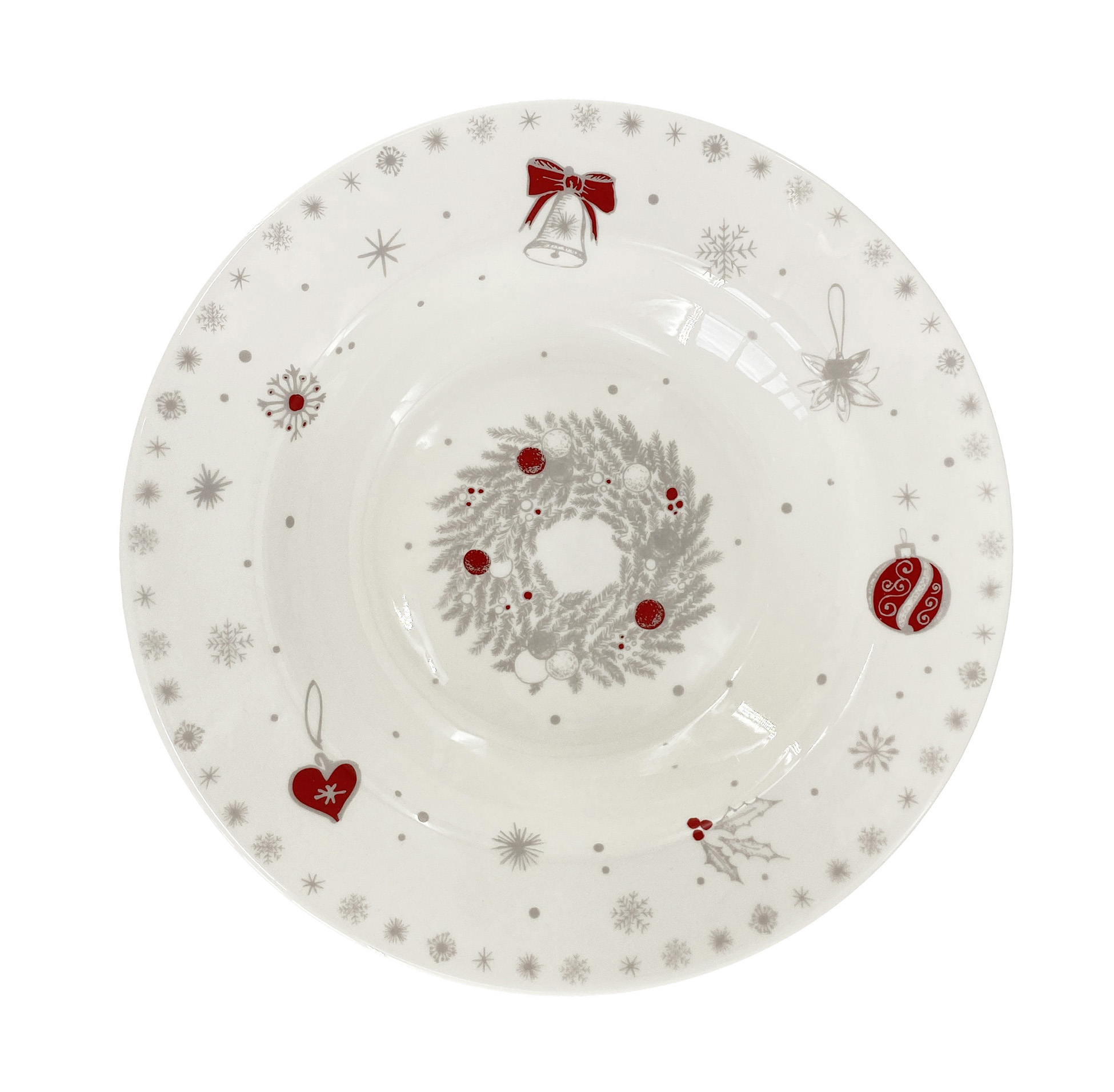 7303-00-81 SOUND KOLEDA Nádherný porcelánový talíř SOUND KOLEDA talíř na polévku, těstoviny i zeleninové saláty